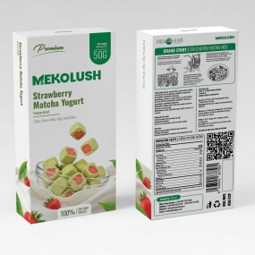 DÂU TÂY MATCHA SỮA CHUA SẤY THĂNG HOA MEKOLUSH