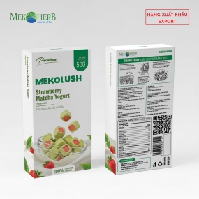 DÂU TÂY MATCHA SỮA CHUA SẤY THĂNG HOA MEKOLUSH