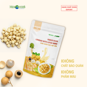 LONG NHÃN ÔM HẠT SEN SẤY THĂNG HOA