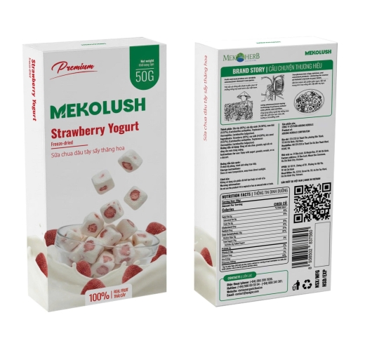 SỮA CHUA DÂU TÂY SẤY THĂNG HOA MEKOLUSH