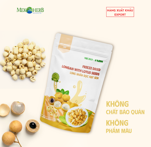 LONG NHÃN ÔM HẠT SEN SẤY THĂNG HOA