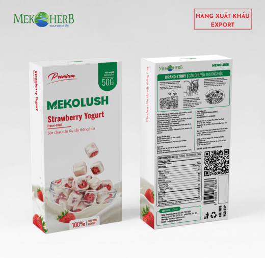 SỮA CHUA DÂU TÂY SẤY THĂNG HOA MEKOLUSH